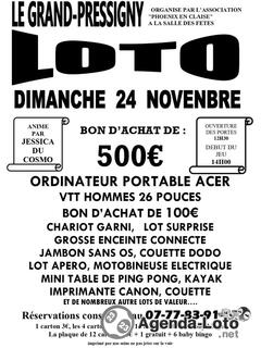 Photo du loto Loto animé par Jessica du cosmo