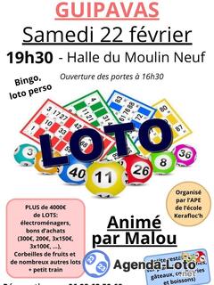 Photo du loto Loto animé par MALOU de Brest à Guipavas