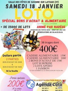 Photo du loto LOTO ANIME PAR NADEGE - spécial alimentaire et bons d'achat