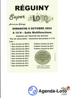 Photo du loto LOTO, animé par Solange, organisé par l'Amicale des Anciens