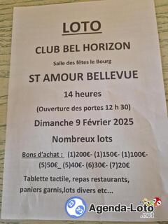 Photo du loto Loto annuel du Club Bel Horizon