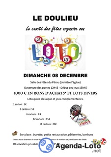 Photo du loto Loto annuel du comité des fêtes