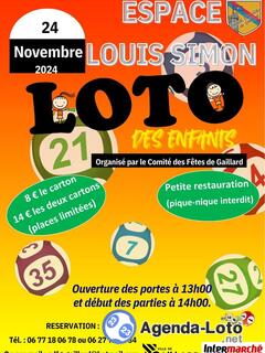 Photo du loto Loto annuelle enfants du comité des fêtes de Gaillard