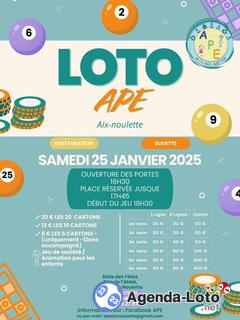 Photo du loto Loto ape aix noulette