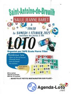 Photo du loto loto ape école pierre tillet