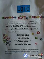 Photo du loto Loto ape école publique de Bourg-blanc