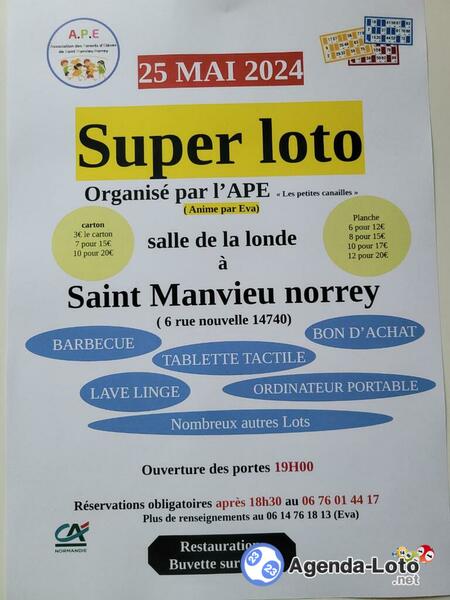 Loto de APE Saint-manvieu-norrey