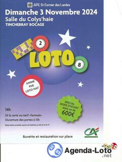 Photo du loto LOTO APE St Cornier des Landes