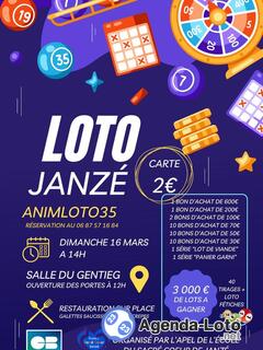 Photo du loto LOTO APEL du Sacré Coeur Janzé