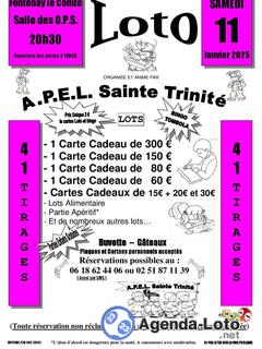 Photo du loto Loto A.P.E.L. Sainte Trinité