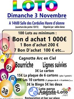 Photo du loto loto Arc En Ciel spécial Bons D'achat