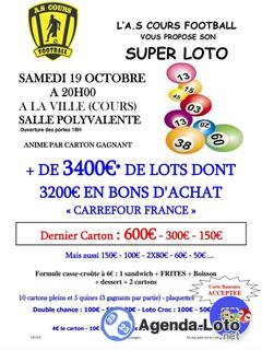 Photo du loto Loto as cours