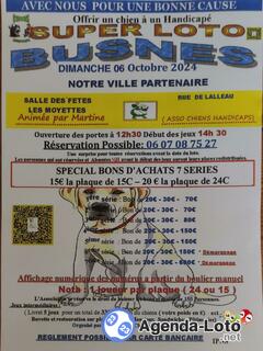 Photo du loto Loto asso chiens handicaps de robecq