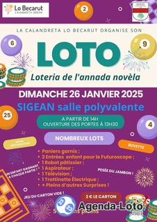 Photo du loto Loto associatif École La Calandreta Lo Becarut