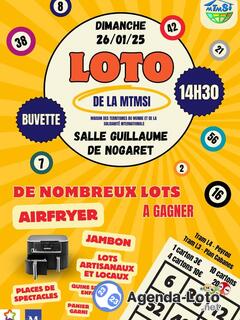 Photo du loto Loto associatif de la MTMSI