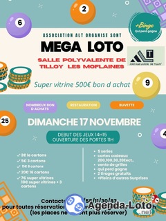 Photo du loto Loto association ALT de tilloy les moflaines