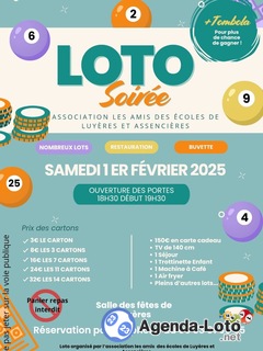 Photo du loto Loto Association des écoles de Luyères et Assencières