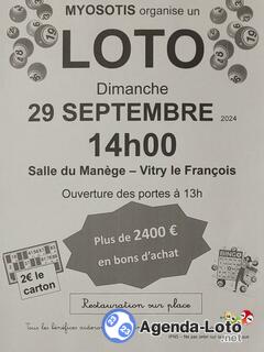 Photo du loto LOTO Association MYOSOTIS