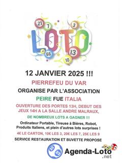 Photo du loto Loto association peire fue italia