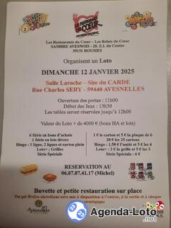 Photo du loto 'loto' association des restos du coeur de sambre avesnois