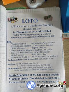 Photo du loto Loto association Solidarité Femmes