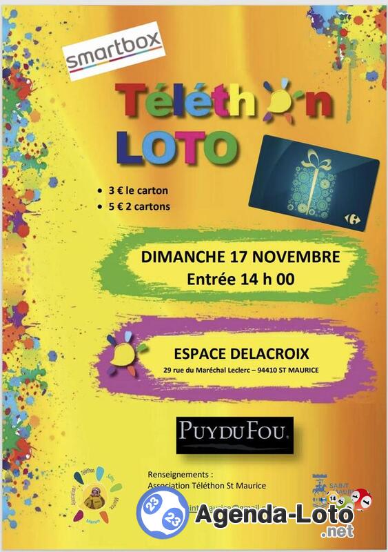 Loto Association TELETHON Saint-Maurice Manon