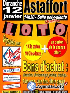 Photo du loto Loto d'Astaffort Tourisme