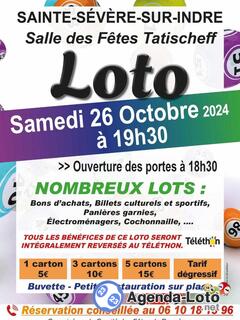 Photo du loto Loto au bénéfice du Téléthon