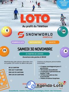 Photo du loto Loto au profit du Téléthon