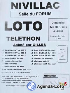 Photo du loto LOTO au profit du Téléthon