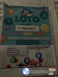 Photo du loto Loto au profit du téléthon