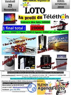 Photo du loto loto au profit du téléthon