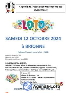 Photo du loto Loto au profit de l'Association Francophone des Glycogénoses