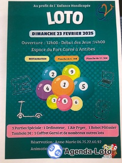 Photo du loto Loto au profit de l’enfance handicapée