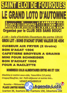 Photo du loto Loto d'automne