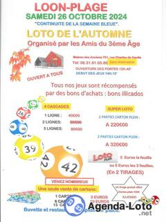 Photo du loto loto d'automne continuité de la semaine bleue