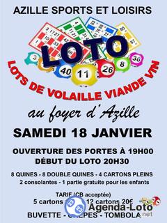 Photo du loto LOTO d'Azille Sports et Loisirs