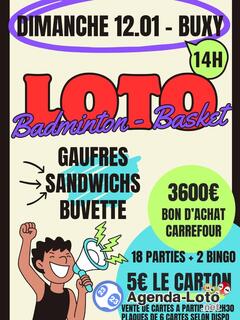 Photo du loto Loto badminton et basket