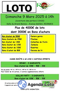 Photo du loto Loto basket club riorges masculin