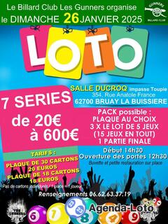 Photo du loto Loto Billard Club Les Gunners-7 Séries