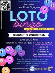 Photo du loto Loto bingo animé par James Bund Assoc. Les 4L de Cigognes