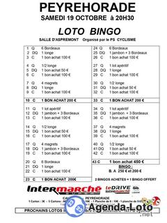 Photo du loto Loto - Bingo du PS cyclisme