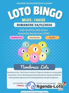 Photo du loto Loto bingo Master Track Academy (Salle des fêtes Mios)