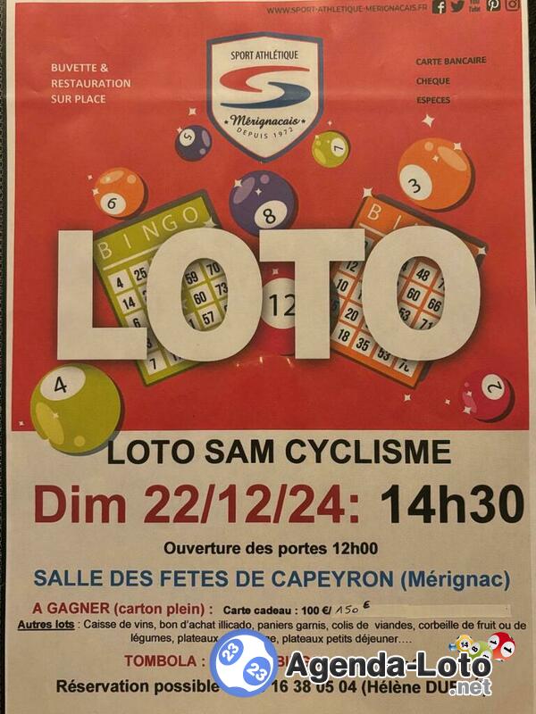 Loto bingo sam cyclisme