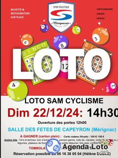 Photo du loto Loto bingo Sam cyclisme