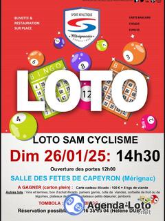 Photo du loto Loto bingo sam cyclisme