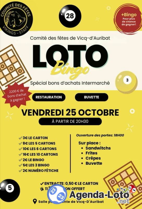 Loto bingo special bon achat intermarche