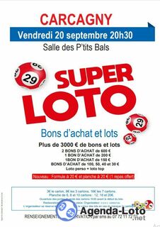 Photo du loto loto bons d achat et lots