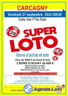 Photo du loto loto bons d achat et lots