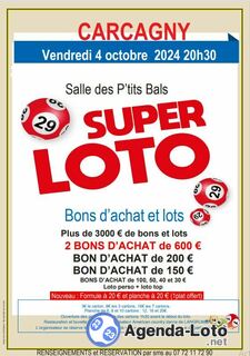 Photo du loto loto bons d achat et lots